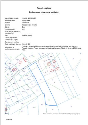 Działka budowlana Krzeszowice Żbik, ul. Władysława Reymonta. Zdjęcie 10