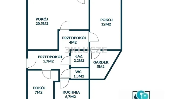 Mieszkanie 3-pokojowe Lublin, ul. Biedronki