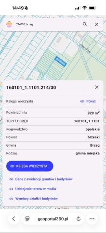 Działka budowlana Brzeg. Zdjęcie 1