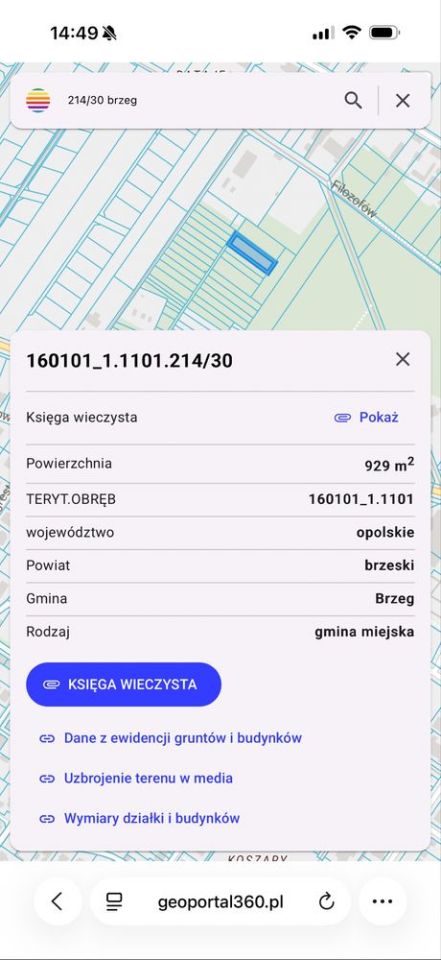 Działka budowlana Brzeg. Zdjęcie 1