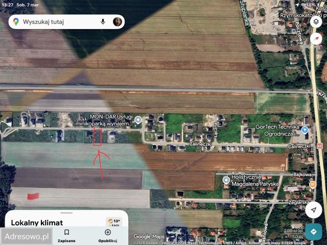 Działka budowlana Słupno, ul. Calineczki. Zdjęcie 1