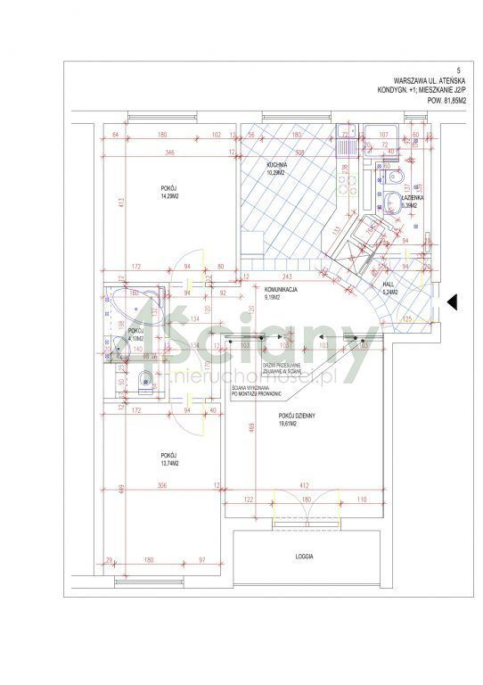 Mieszkanie 3-pokojowe Warszawa Saska Kępa, ul. Ateńska. Zdjęcie 20