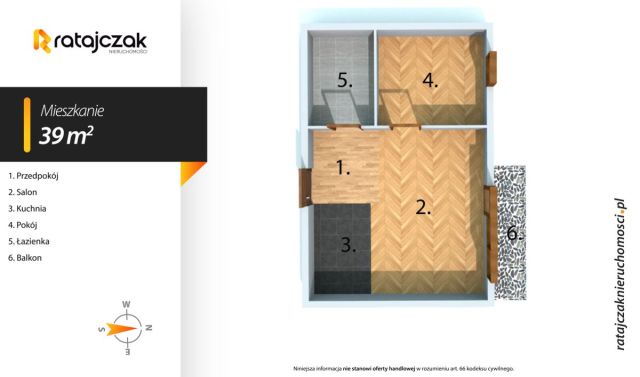 Mieszkanie 2-pokojowe Wejherowo, ul. Kazimierza Dzięcielskiego. Zdjęcie 9