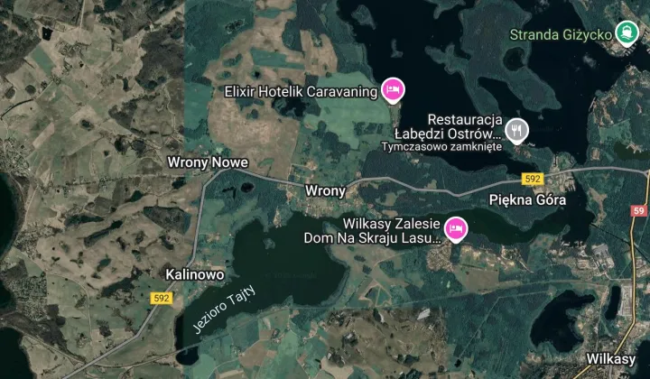 Działka inwestycyjna Wrony