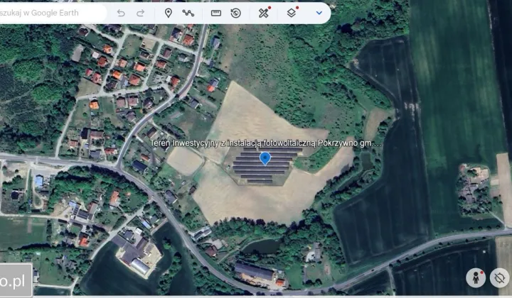 Działka inwestycyjna Pokrzywno