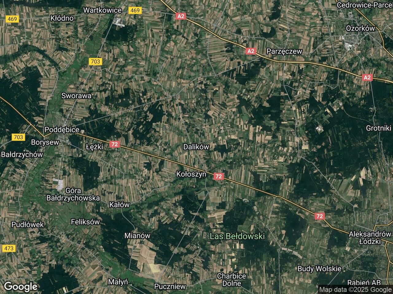 Działka rolna Dalików