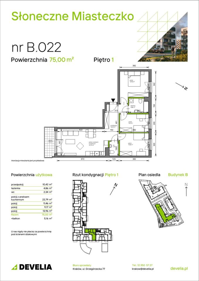 Mieszkanie 4-pokojowe Kraków Bieżanów, ul. Henryka i Karola Czeczów. Zdjęcie 7