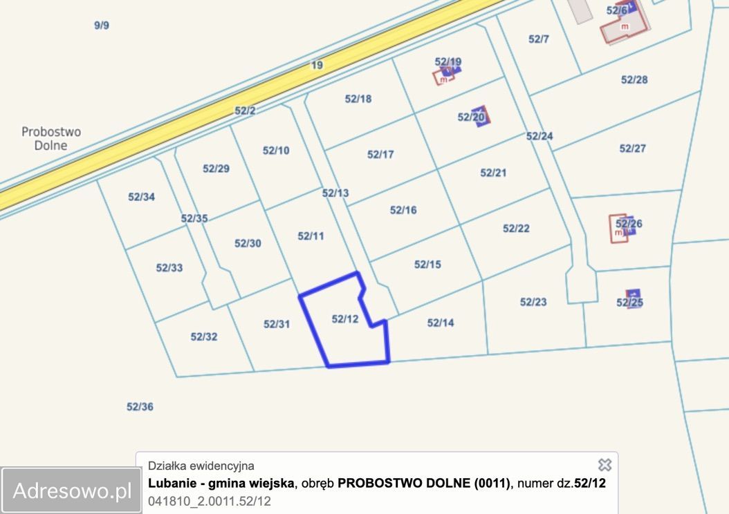 Działka budowlana Probostwo Dolne. Zdjęcie 4