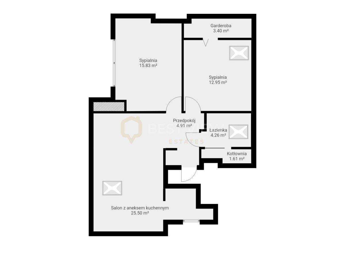 Mieszkanie 3-pokojowe Warszawa Targówek, ul. Ostródzka. Zdjęcie 14