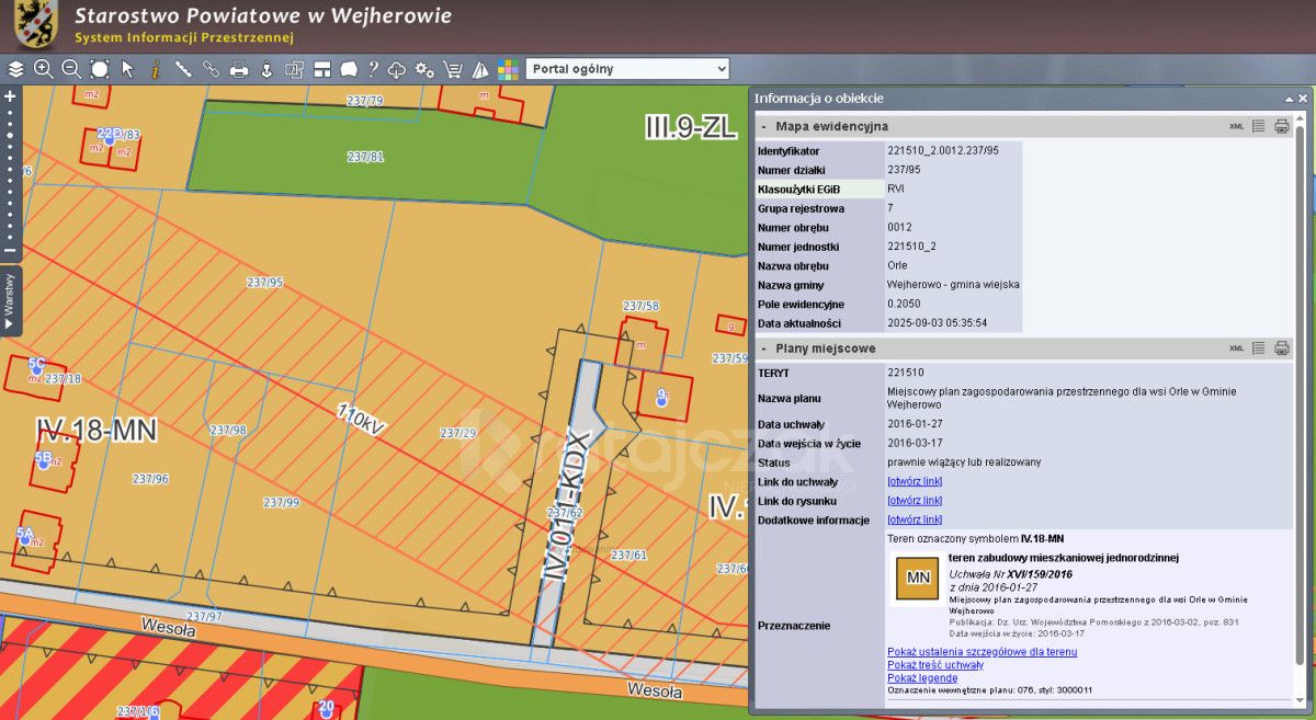Działka inwestycyjna Orle, ul. Wesoła. Zdjęcie 15