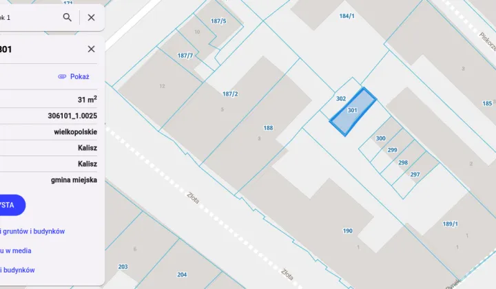 Działka budowlana Kalisz Centrum, ul. Główny Rynek