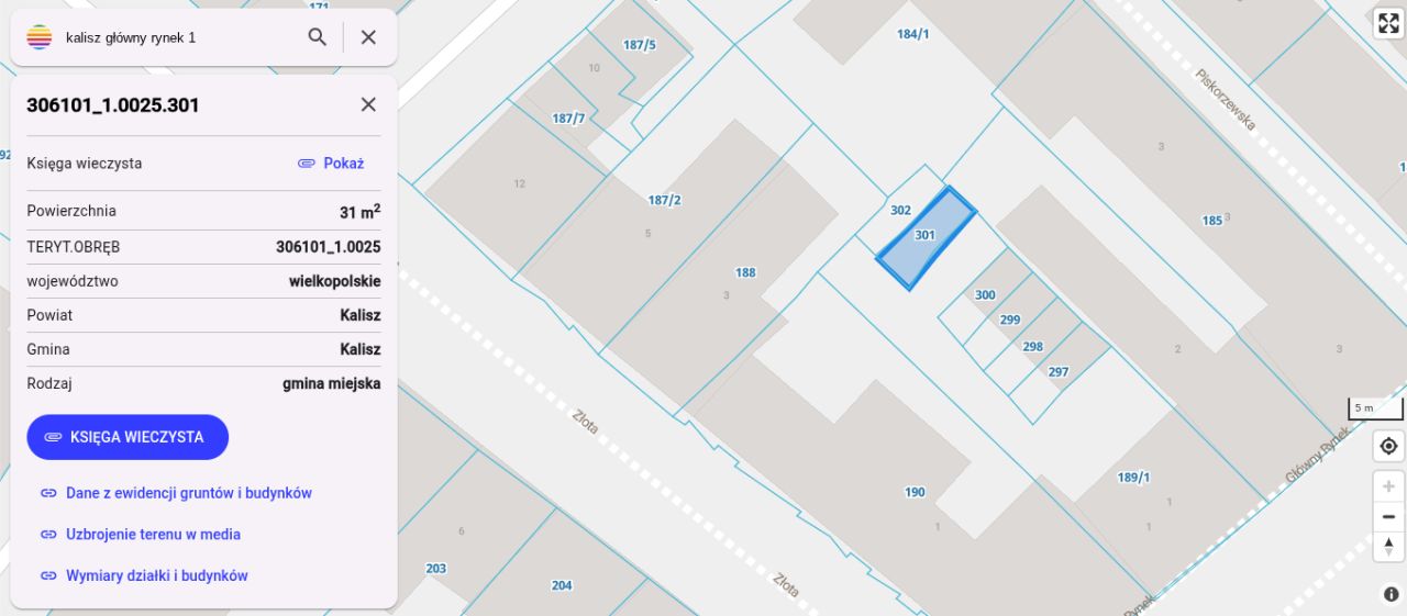 Działka budowlana Kalisz Centrum, ul. Główny Rynek