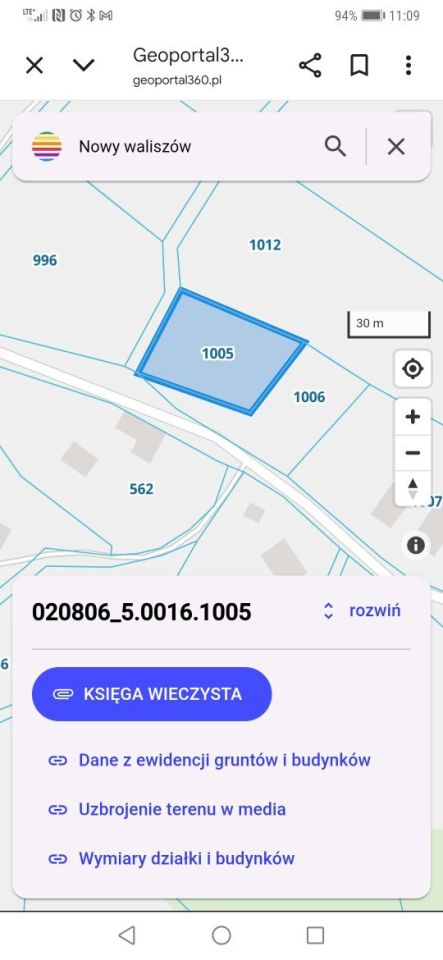 Działka rolno-budowlana Nowy Waliszów. Zdjęcie 3