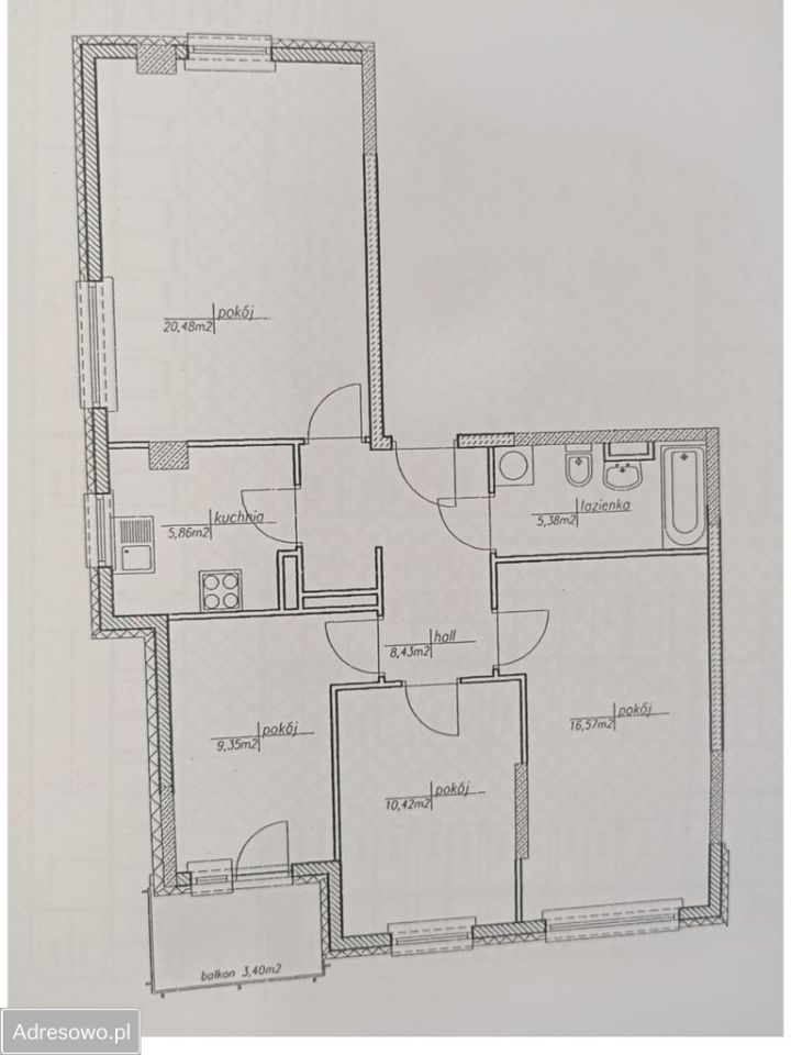 Mieszkanie 4-pokojowe Piaseczno, ul. Kazimierza Jarząbka. Zdjęcie 8