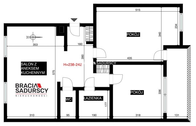 Mieszkanie 3-pokojowe Kraków Podgórze Duchackie, ul. Gołaśka. Zdjęcie 3