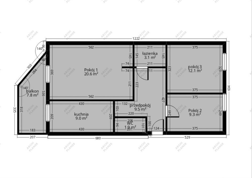 Mieszkanie 3-pokojowe Wrocław Krzyki, ul. Zgodna. Zdjęcie 6