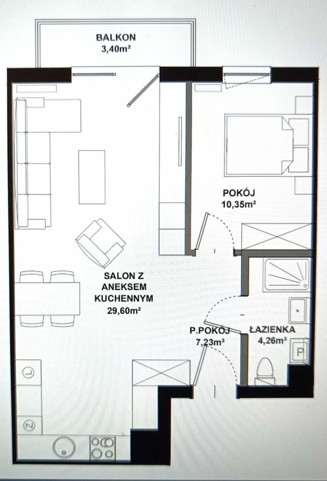 Mieszkanie 2-pokojowe Żyrardów Centrum, ul. Legionów Polskich. Zdjęcie 8