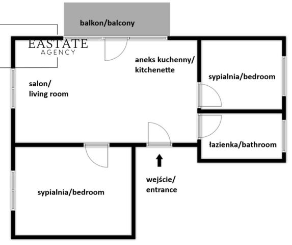 Mieszkanie 3-pokojowe Gdańsk Osowa, ul. Kielnieńska. Zdjęcie 16
