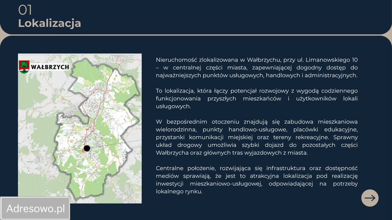 Działka inwestycyjna Wałbrzych Śródmieście, ul. Bolesława Limanowskiego. Zdjęcie 5