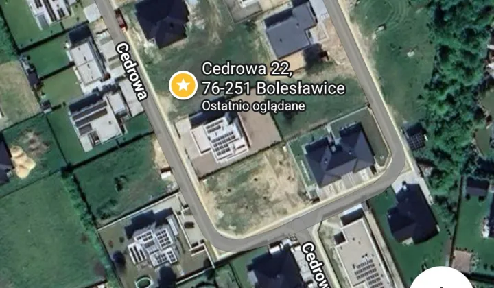 Działka budowlana Słupsk Bolesławice, ul. Cedrowa