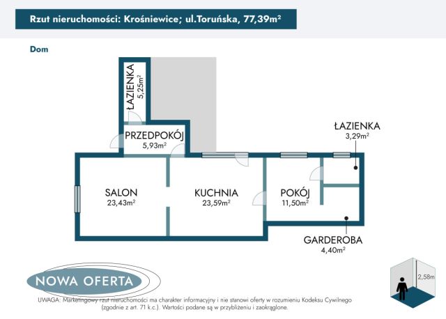 dom wolnostojący, 3 pokoje Krośniewice, ul. Toruńska. Zdjęcie 29