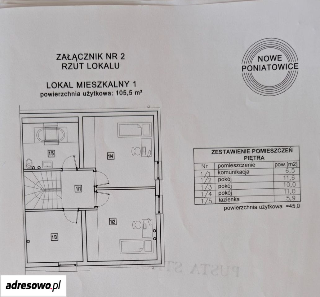 bliźniak, 5 pokoi Poniatowice. Zdjęcie 15