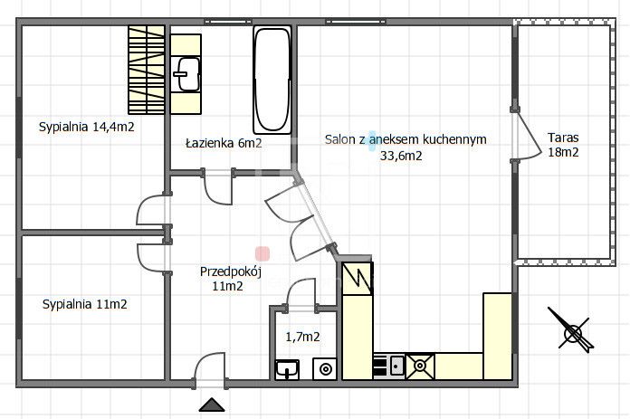 Mieszkanie 3-pokojowe Warszawa Mokotów, ul. Wróbla. Zdjęcie 20