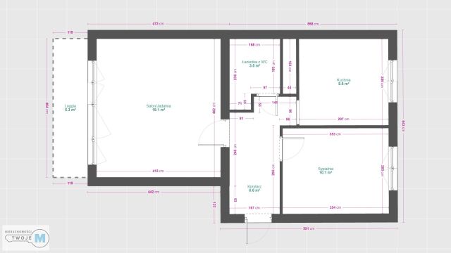 Mieszkanie 2-pokojowe Kielce Barwinek. Zdjęcie 19