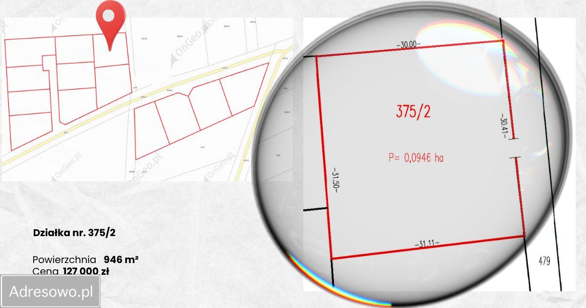 Działka budowlana Jugowa. Zdjęcie 4