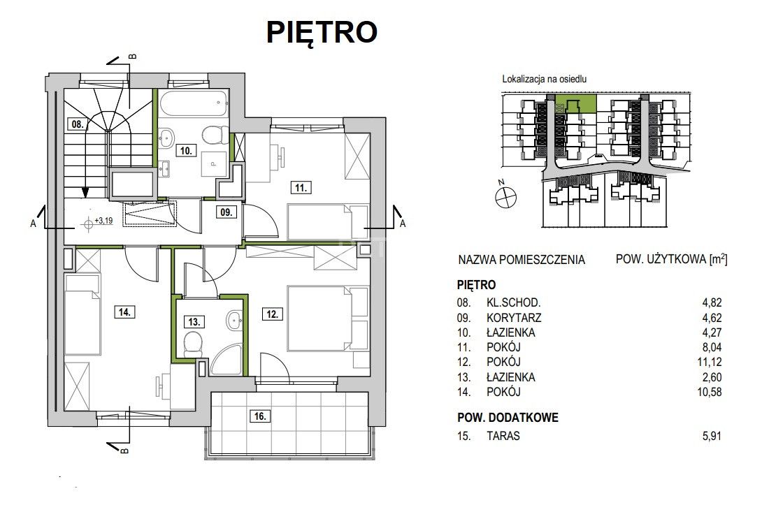 dom szeregowy, 4 pokoje Słomin. Zdjęcie 9