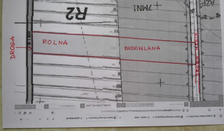 Działka rolno-budowlana Parkoszowice