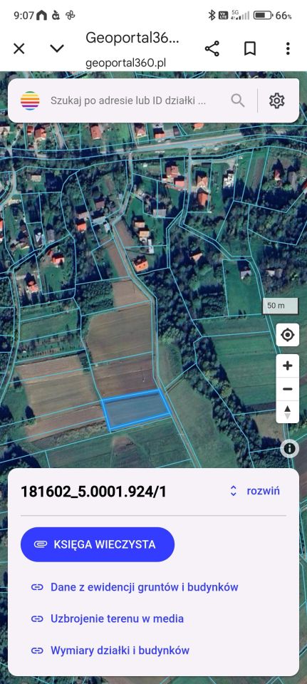 Działka rolno-budowlana Białka. Zdjęcie 5