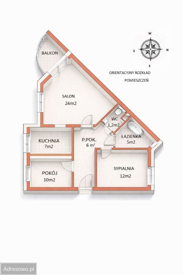 Mieszkanie 3-pokojowe Łódź Janów, ul. Jana Onufrego Zagłoby. Zdjęcie 12