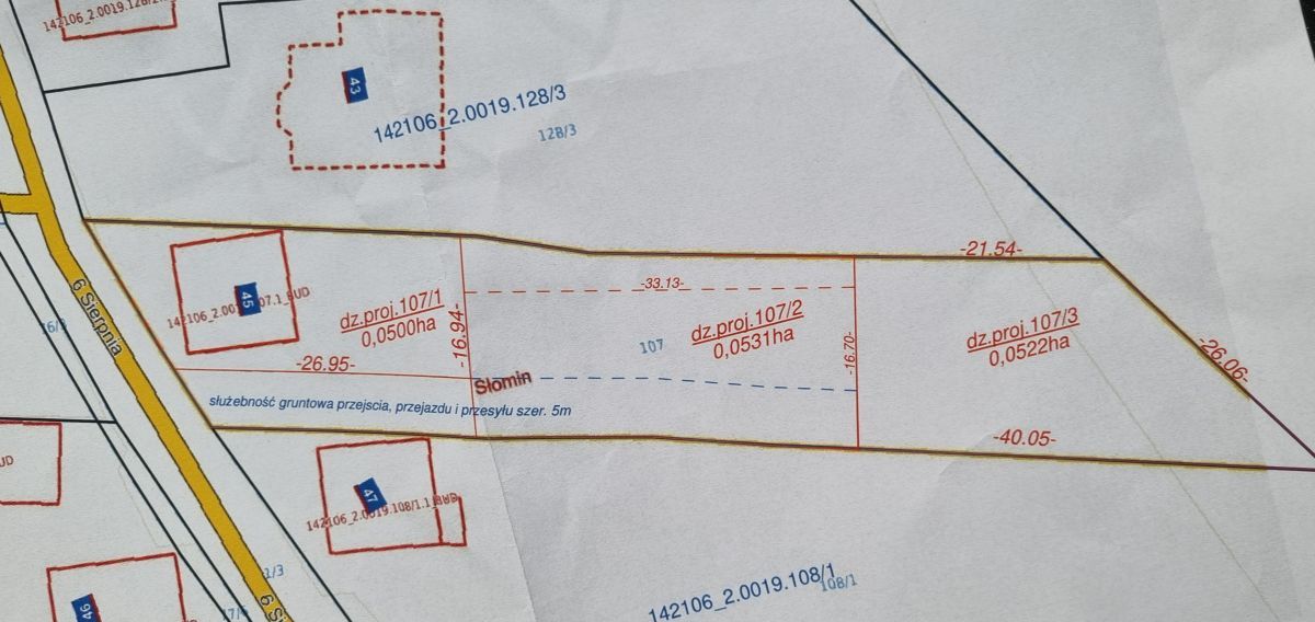 Działka budowlana Słomin, ul. 6 Sierpnia. Zdjęcie 4