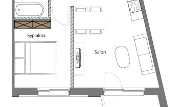 Mieszkanie 2-pokojowe Gdańsk Śródmieście, ul. Stępkarska