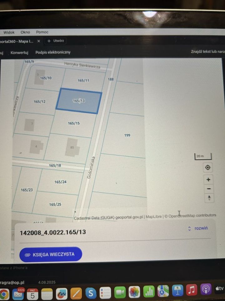 Działka budowlana Zasonie