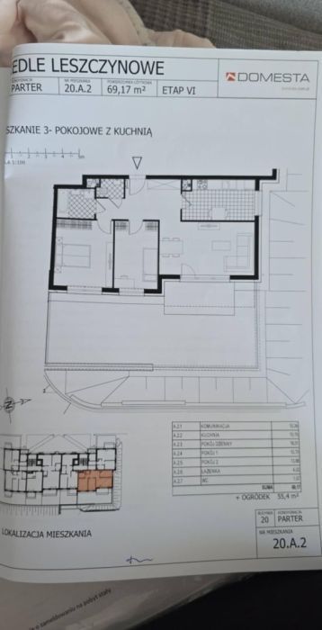 Mieszkanie 3-pokojowe Gdańsk Jasień, ul. Leszczynowa. Zdjęcie 6