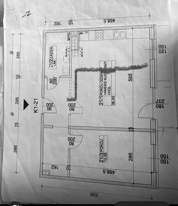 Mieszkanie 3-pokojowe Wrocław Krzyki, ul. Komuny Paryskiej. Zdjęcie 9