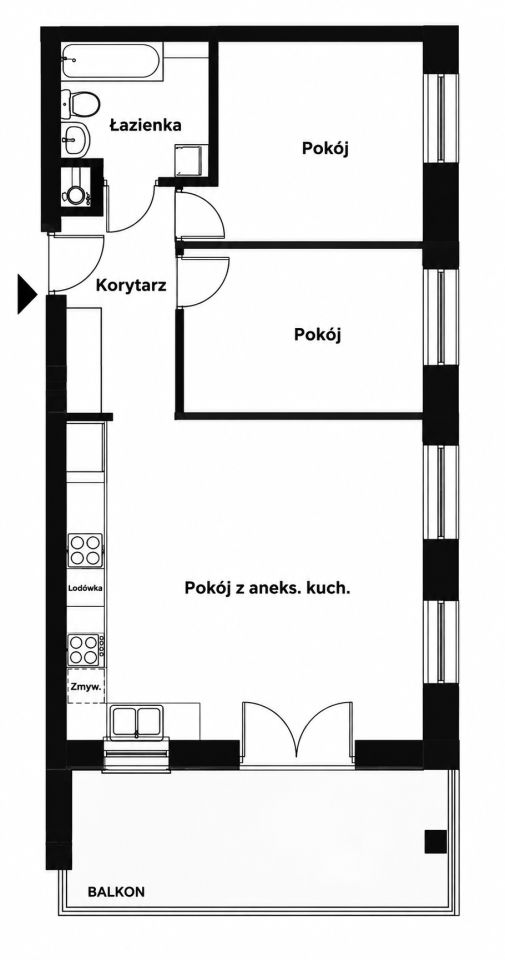 Mieszkanie 3-pokojowe Olsztyn Osiedle Generałów, ul. Jerzego Bukowskiego. Zdjęcie 19