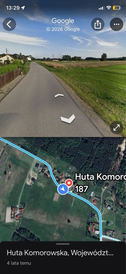 Działka rolna Huta Komorowska. Zdjęcie 2