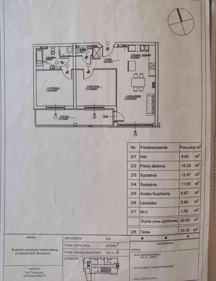 Mieszkanie 3-pokojowe Warszawa Włochy, ul. Popularna. Zdjęcie 3