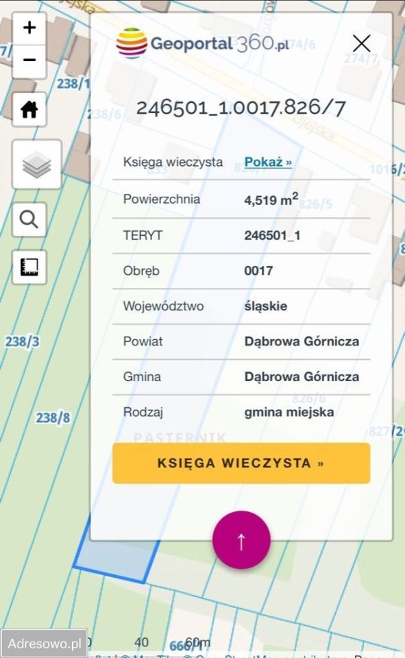 Działka rolno-budowlana Dąbrowa Górnicza, ul. Ujejska. Zdjęcie 9