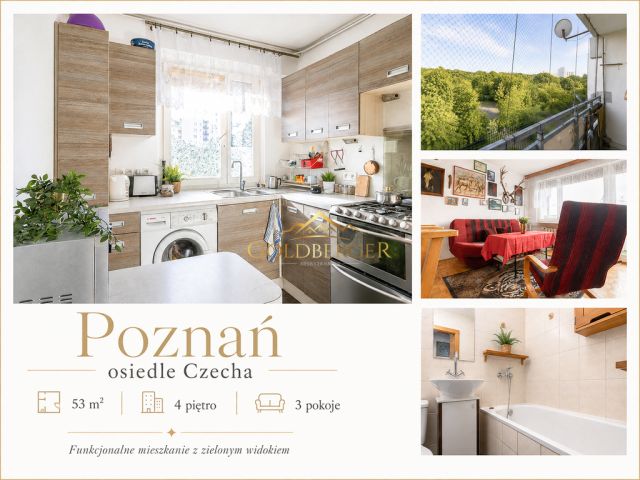 Mieszkanie 3-pokojowe Poznań Rataje, os. Czecha. Zdjęcie 1