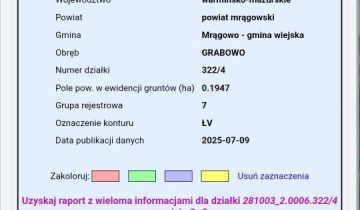 Działka budowlana Grabowo