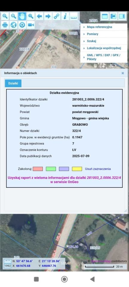 Działka budowlana Grabowo. Zdjęcie 2