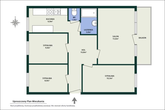 Mieszkanie 4-pokojowe Nowy Dwór Mazowiecki, ul. 29 Listopada. Zdjęcie 29