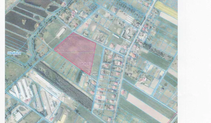 Działka inwestycyjna Sokołowice
