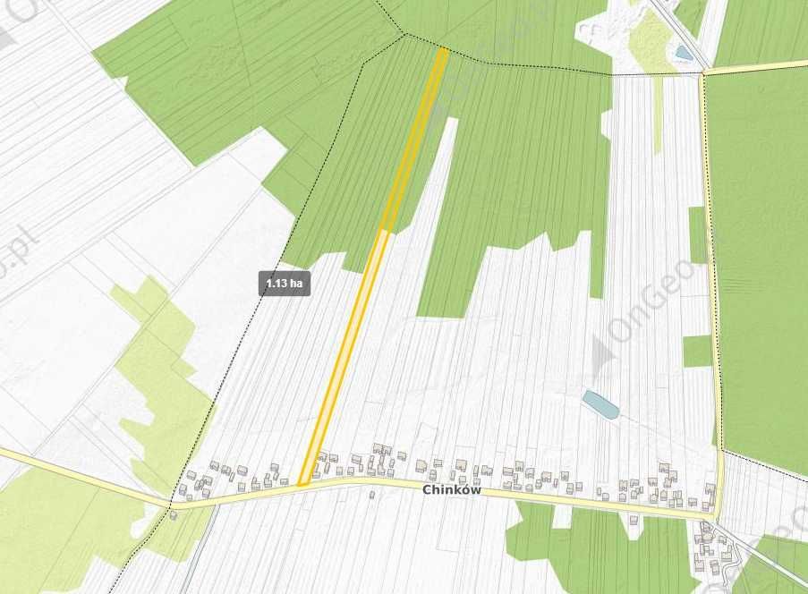 Działka rolno-budowlana Chinków. Zdjęcie 3