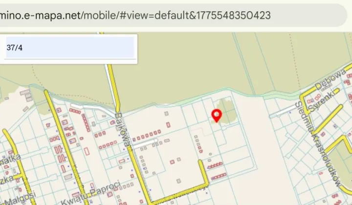 Działka budowlana Rusinowo