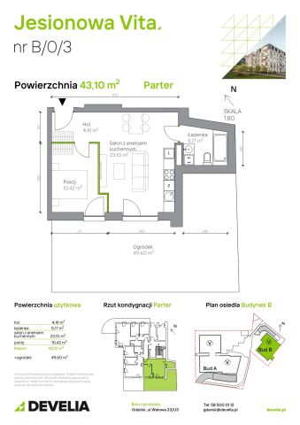 Mieszkanie 2-pokojowe Gdańsk Wrzeszcz, ul. Jesionowa. Zdjęcie 6